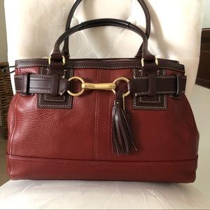 Large Coach genuine leather bag new condition